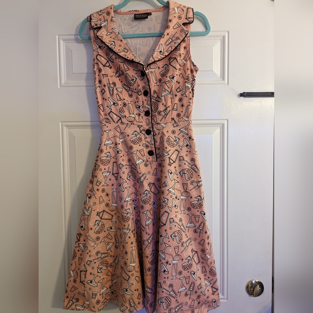 Voodoo Vixen Cocktail Print Dress